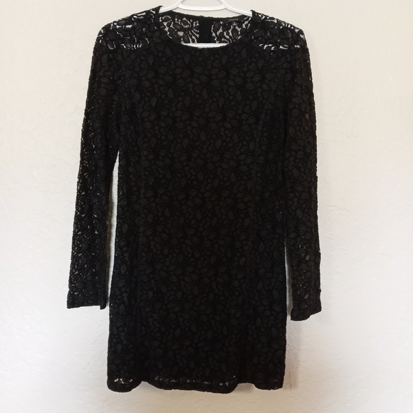 TALULA Black Lace Mini Dress - Picture 2 of 8